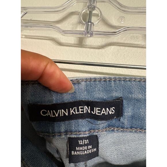 Title: Calvin Klein Jeans Women’s Light Wash Skinny Jeans Size 12/31 - Picture 3 of 3